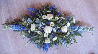 Casket Spray - A Casket Spray can be made in your choice of flowers and colours.